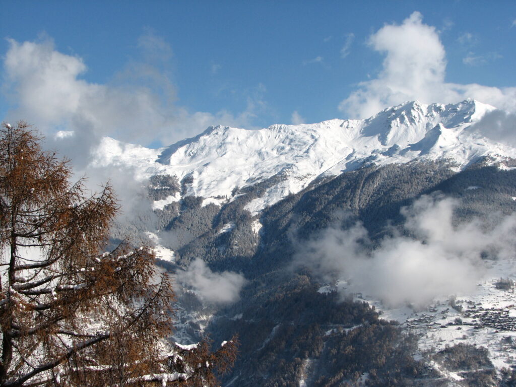 Een adembenemend uitzicht op de Alpen